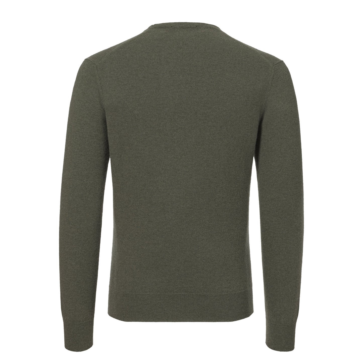 Cashmere Crew-Neck Sweater in Military Green