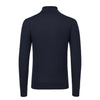 Wool Sweater Polo Shirt in Blue