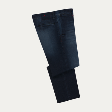 Kiton Slim-Fit Stretch-Cotton Jeans in Dark Blue - SARTALE