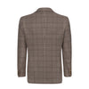 Checked Cashmere Jacket in Brown and White