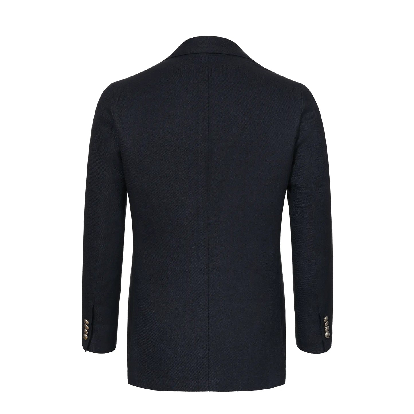 Unstructured Linen, Silk and Cotton Jacket in Dark Blue