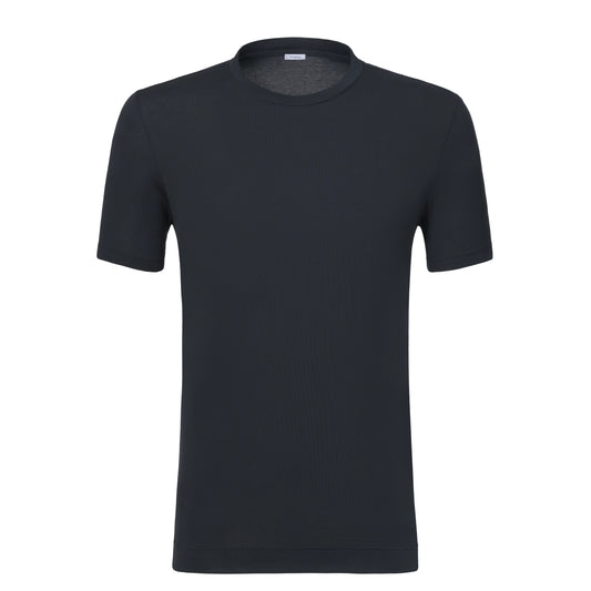 Jersey-Cotton Blend T-Shirt in Dark Blue