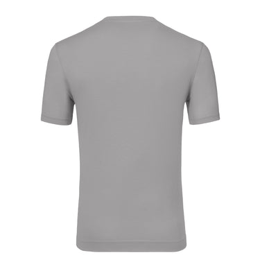 Jersey-Cotton Blend T-Shirt in Light Grey