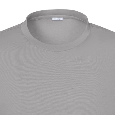 Jersey-Cotton Blend T-Shirt in Light Grey
