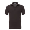 Stretch-Cotton Jersey Polo Shirt in Cocoa Brown