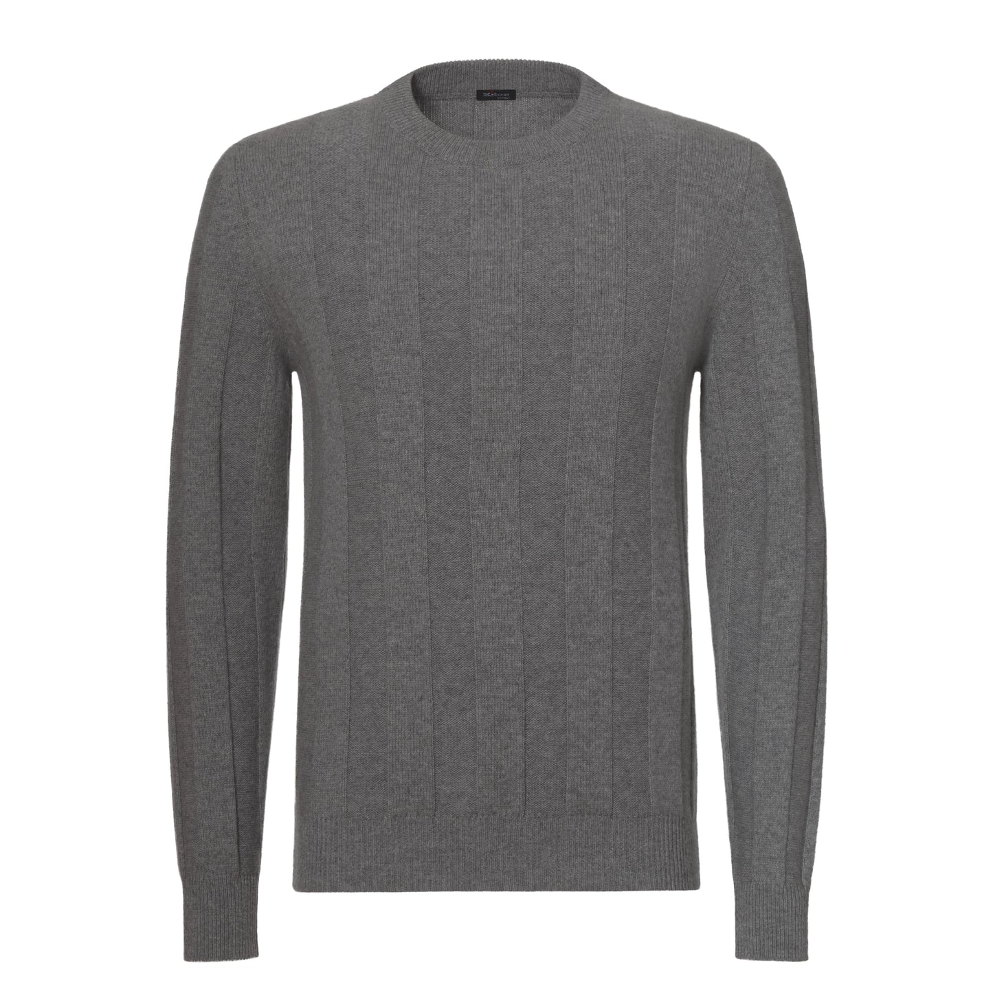 Cashmere Crew-Neck Sweater in Grey Melange