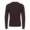 Crew-Neck Wool Pullover in Wild Brown