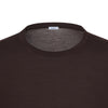 Crew-Neck Wool Pullover in Wild Brown