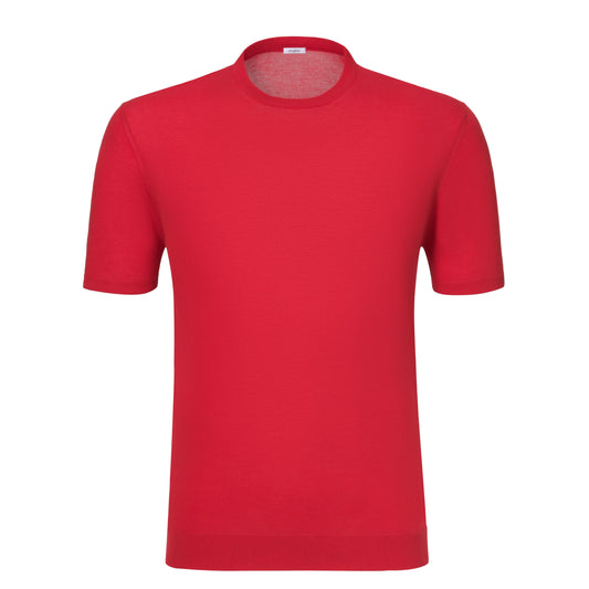 T-Shirt Pullover aus Baumwolle in Rot