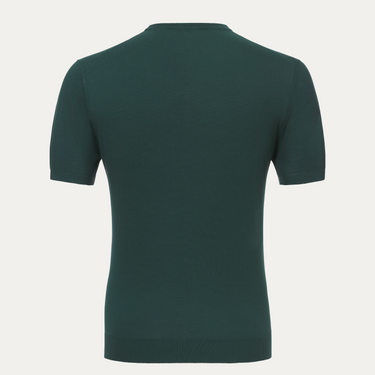 Suéter tipo camiseta de algodón en color azul océano