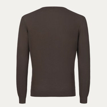 V-Neck Long Sleeve in Brown
