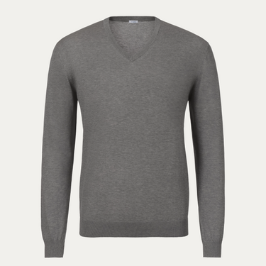 V-Neck Long Sleeve in Grey
