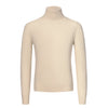 Cashmere Turtleneck Sweater in Milk White