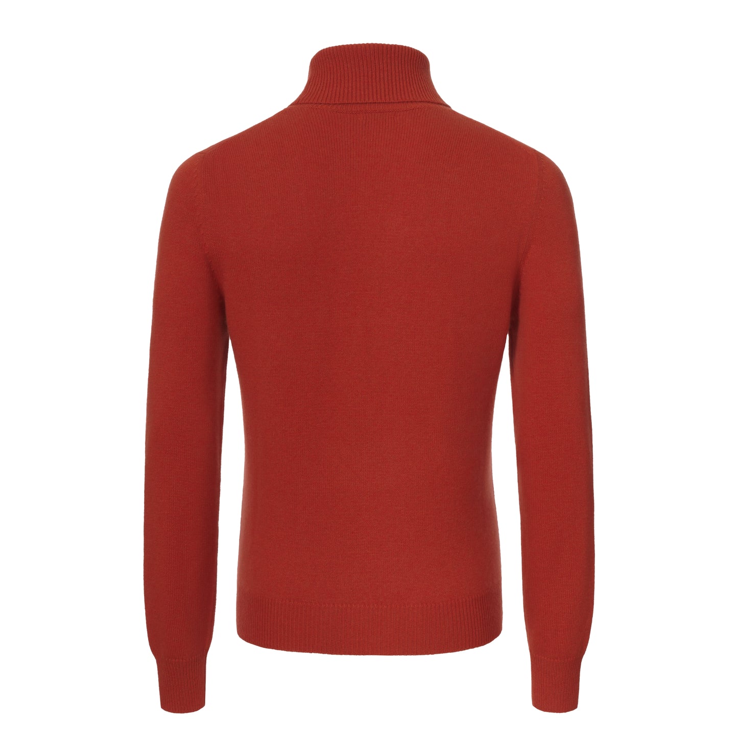 Cashmere Turtleneck Sweater in Red Rusty