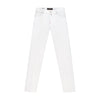 Slim-Fit Five-Pocket-Jeans aus Baumwolle in Weiß