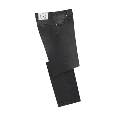 Regular-Fit Stretch-Cotton Jeans in Grey