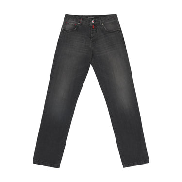 Regular-Fit Stretch-Cotton Jeans in Grey