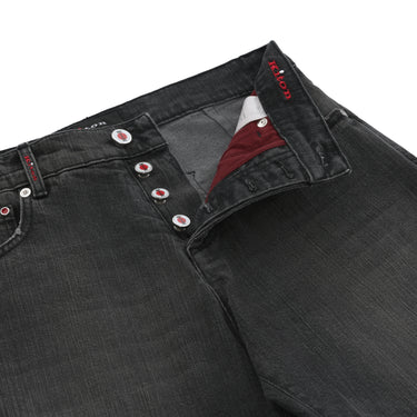 Regular-Fit Stretch-Cotton Jeans in Grey