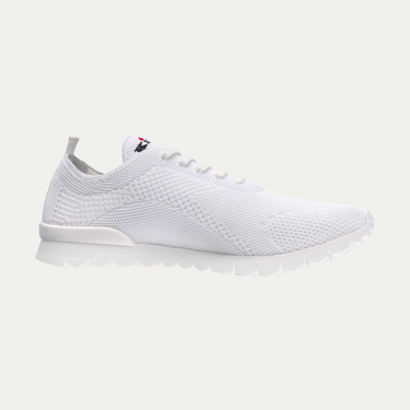 Kiton Mesh Sneakers in White - SARTALE