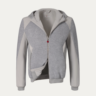 Kiton Outdoor Hooded Jacket in Light Grey - SARTALE