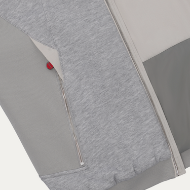 Outdoor Hooded Jacket in Light Grey