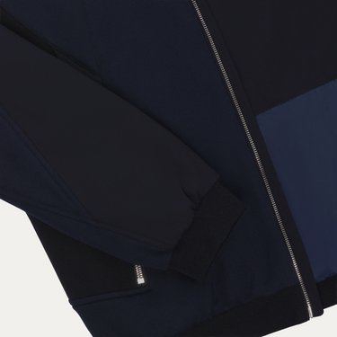 Kiton Outdoor Hooded Jacket in Dark Blue - SARTALE