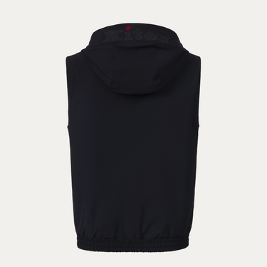 Kiton Hooded Sport Vest in Dark Blue - SARTALE