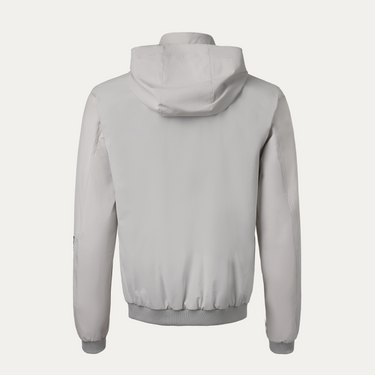 Kiton Hooded Wind Jacket in Off White - SARTALE