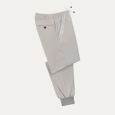 Kiton Drawstring Sport Trousers in Off White - SARTALE