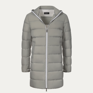 Kiton Padded Hooded Parka in Creme - SARTALE