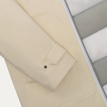 Kiton Padded Hooded Parka in Creme - SARTALE