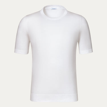 Cotton Crew-Neck T-Shirt in White