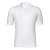 Baumwoll-T-Shirt mit Rundhalsausschnitt in Weiß