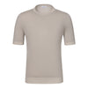 Cotton Crew-Neck T-Shirt in Warm Grey