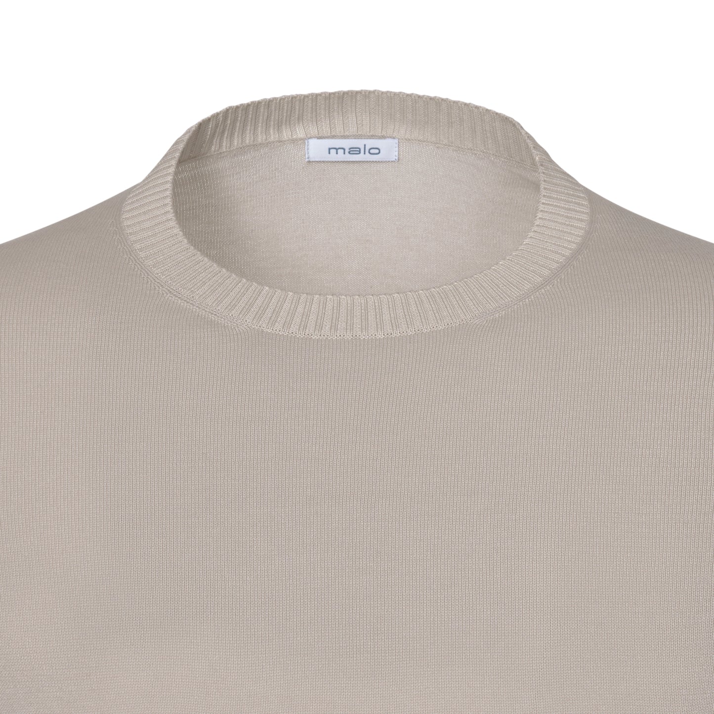 Cotton Crew-Neck T-Shirt in Warm Grey