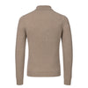 Cashmere Sweater Polo Shirt in Beige Melange