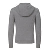 Cashmere Hooded Zip-Up in  Light Grey Melange