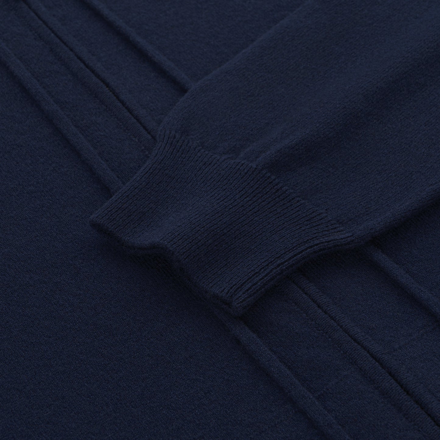 Cashmere Hooded Zip-Up in Blue