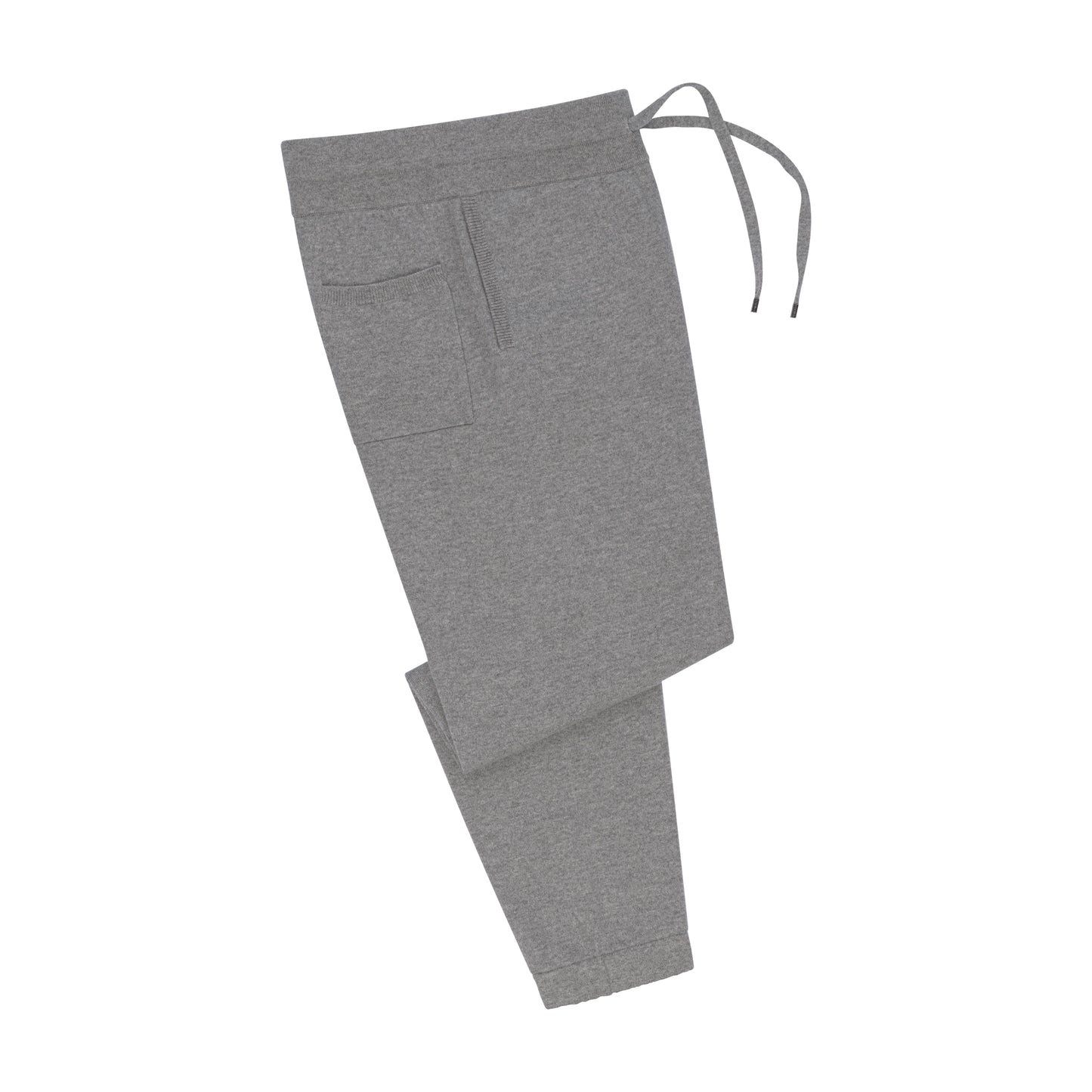 Knitwear Trousers in Grey Melange