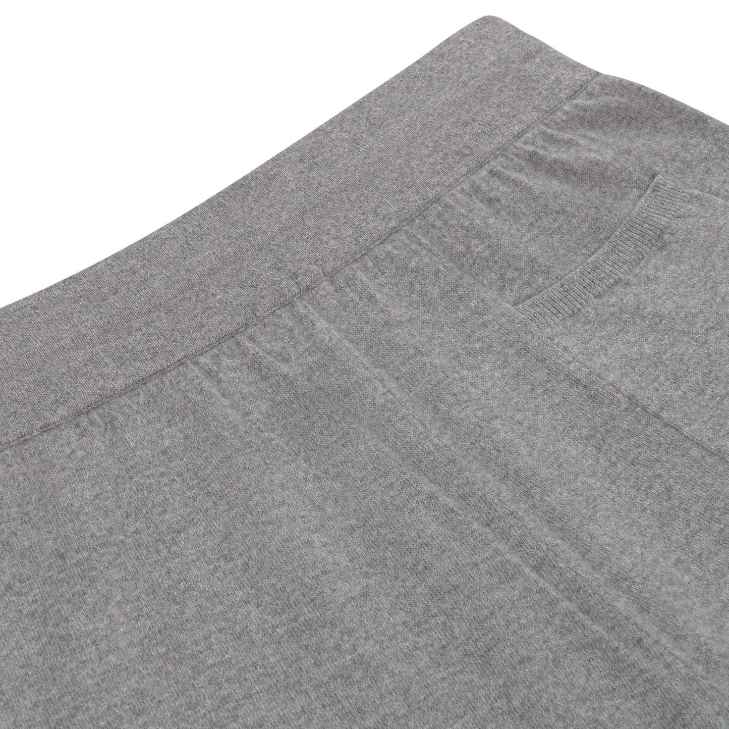 Knitwear Trousers in Grey Melange