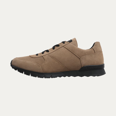 Kiton Leather Sneakers in Beige - SARTALE