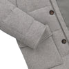 Hooded Down Winter Jacket in Grey