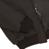 Reversible Leather Bomber Jacket in Dark Brown