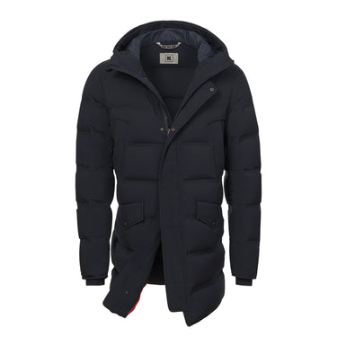 Winter Hooded Parka in Dark Blue