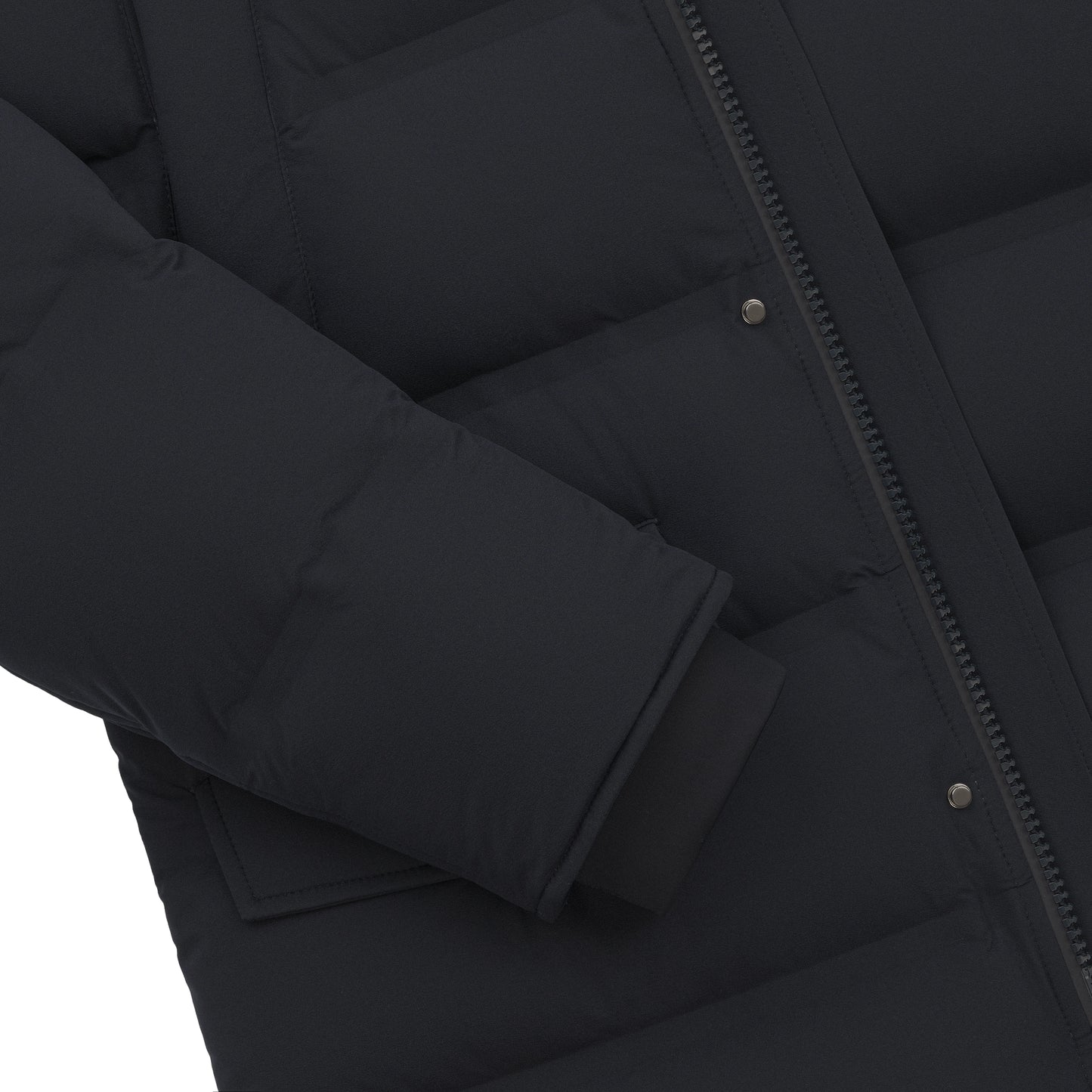 Winter Hooded Parka in Dark Blue