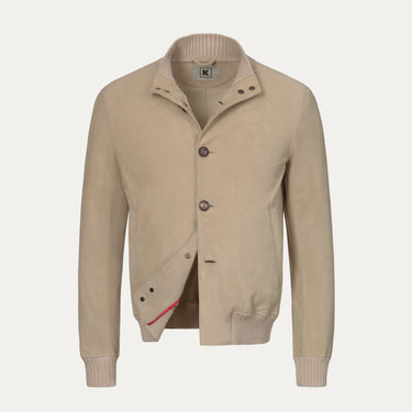 Lambskin Blouson in Light Beige