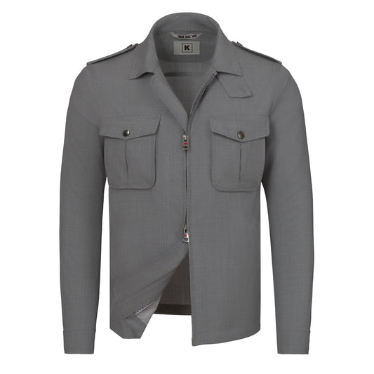 Field Jacket in Grey Melange