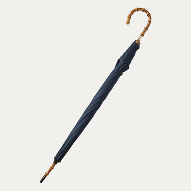 Bontoni Bamboo-Handle Umbrella in Blue - SARTALE