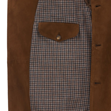 Alfredo Rifugio Suede Bomber Jacket in Brown - SARTALE