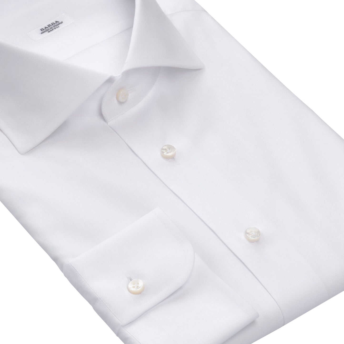 Barba Napoli Classic Cotton Shirt in White - SARTALE
